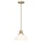 Hello Honey® Delano Gold & White Industrial Metal & Etched Glass Ceiling Light